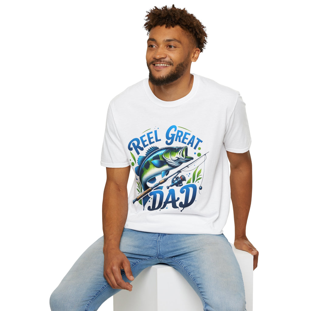 Reel great dad tee shirt