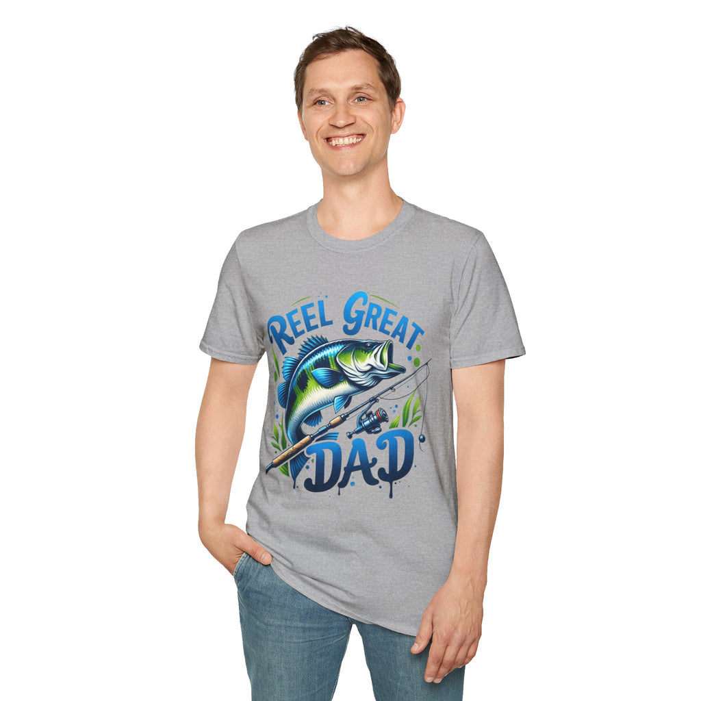 Reel great dad tee shirt