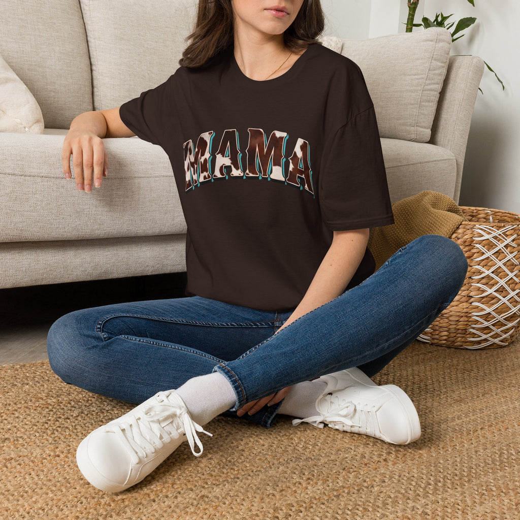 Mama - Cow Print T-shirt