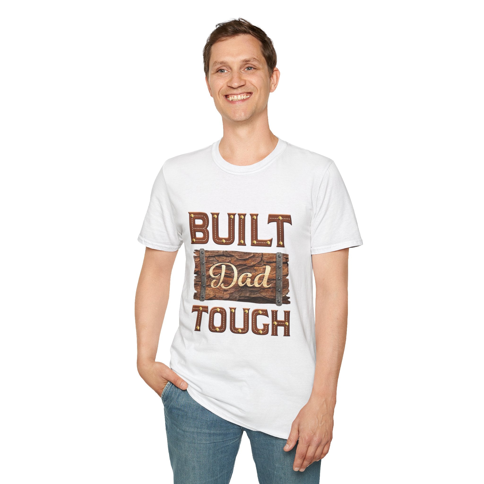Built dad tough tee shirt