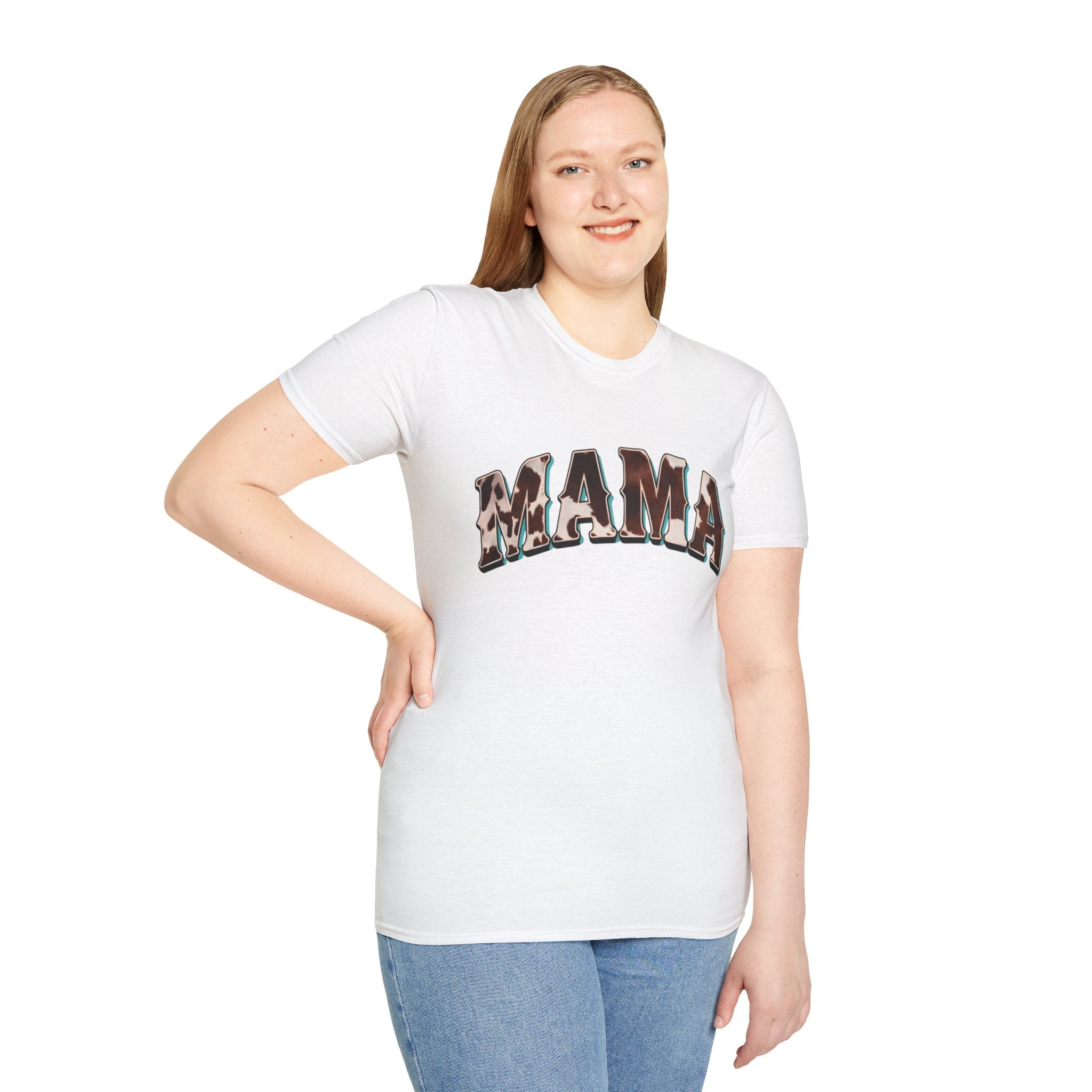 Mama - Cow Print T-shirt