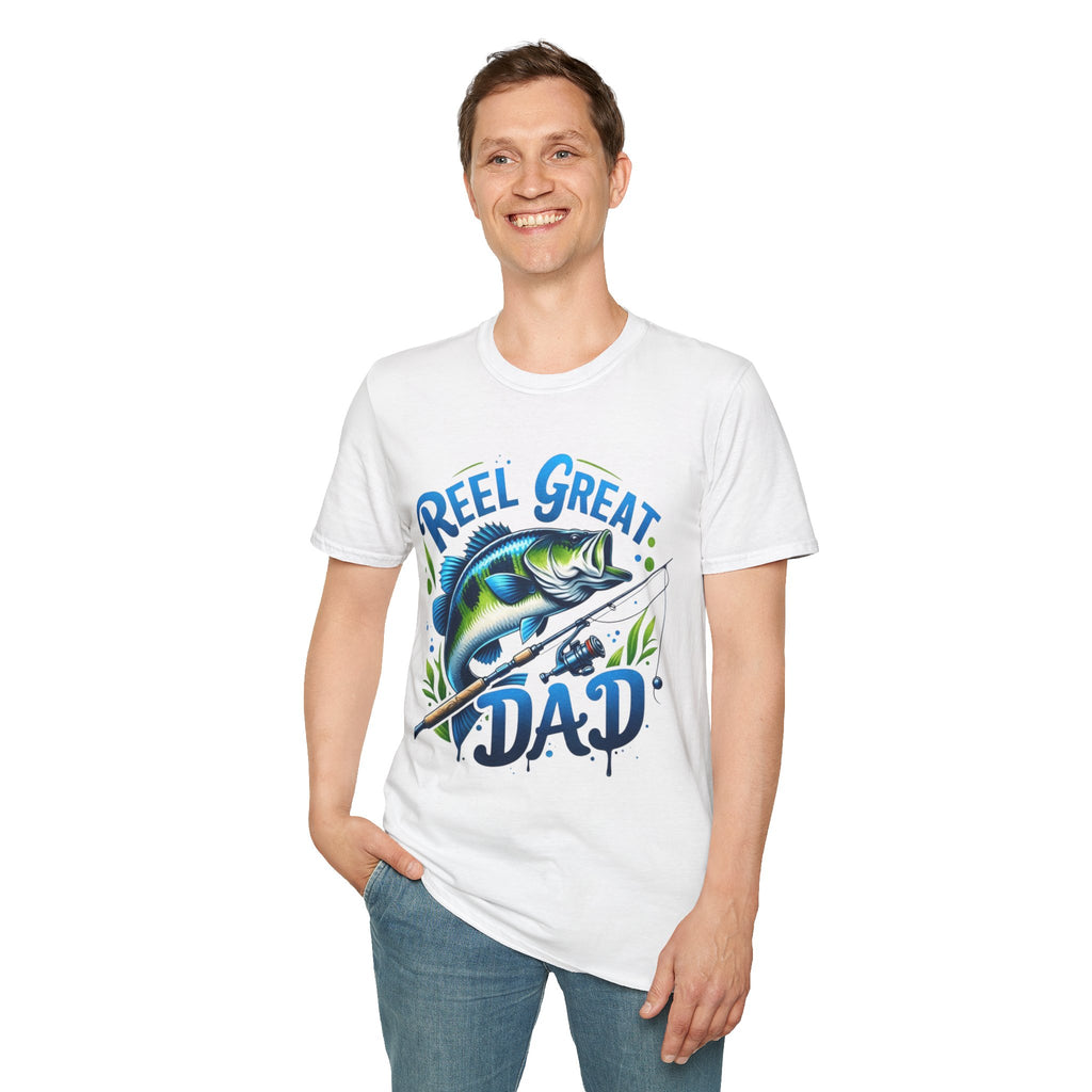 Reel great dad tee shirt