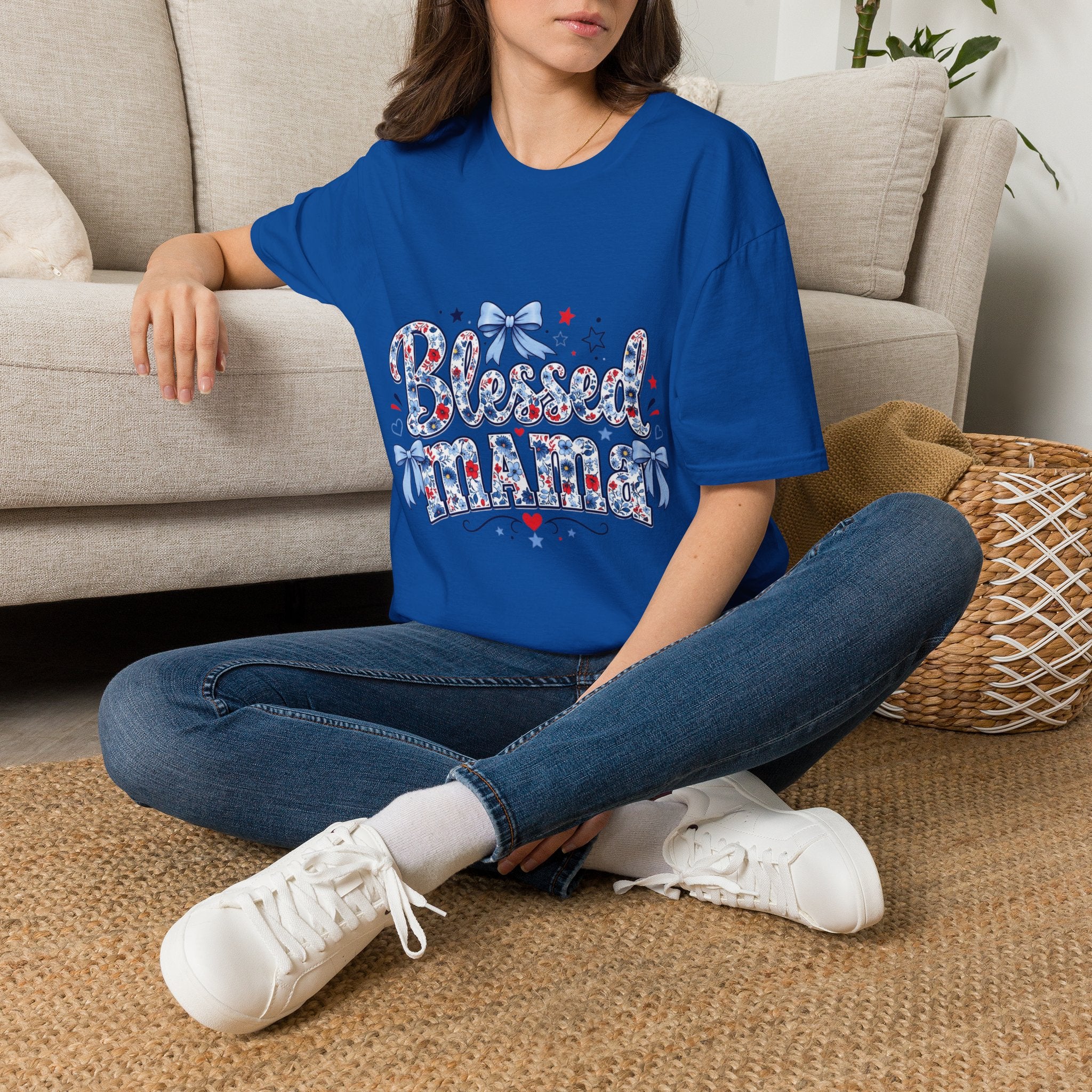 Blessed mama tee shirt