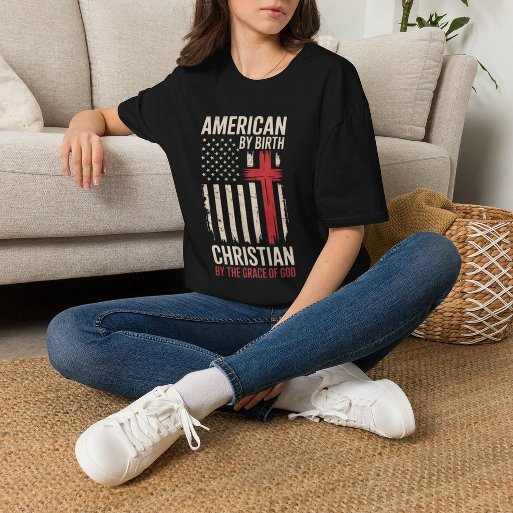 AMERICAN BY BIRTH TEE