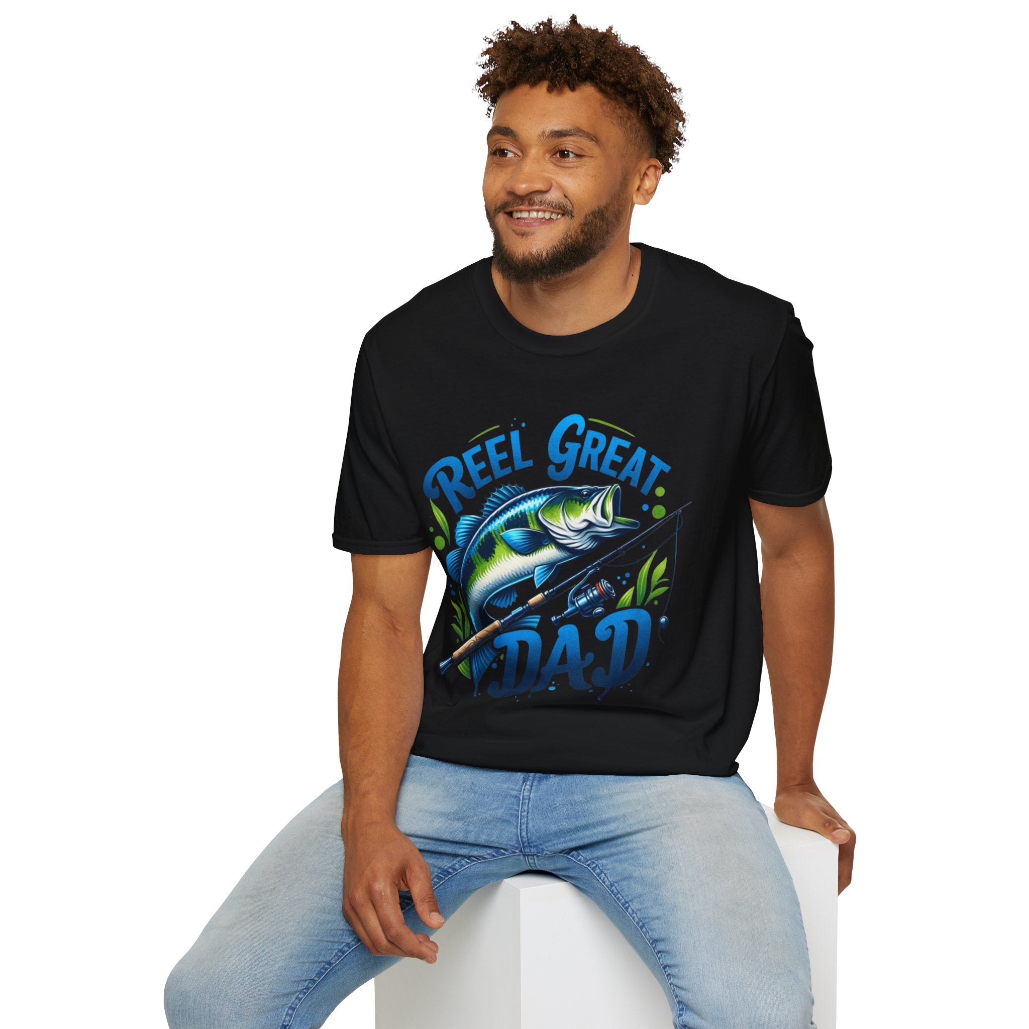 Reel great dad tee shirt