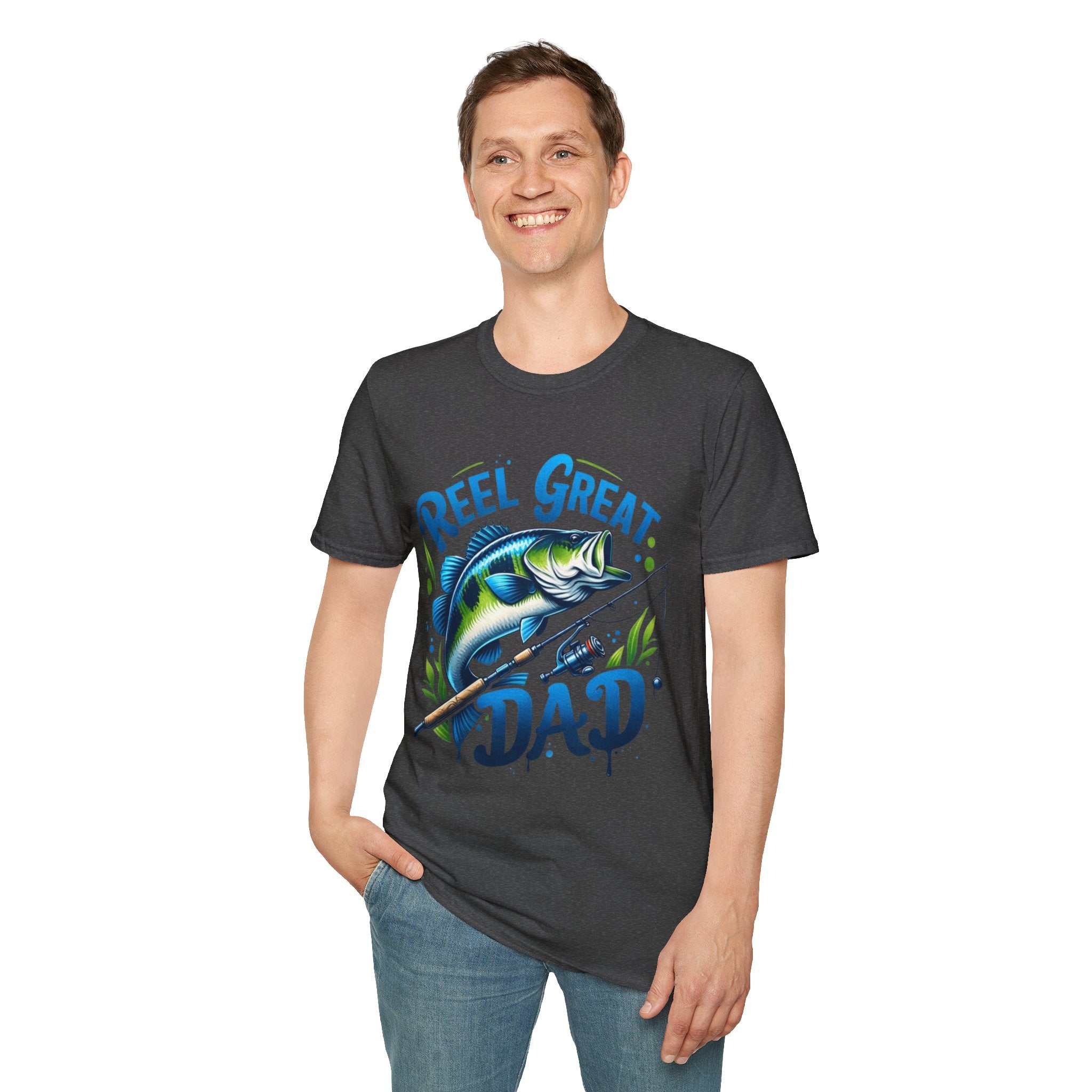Reel great dad tee shirt