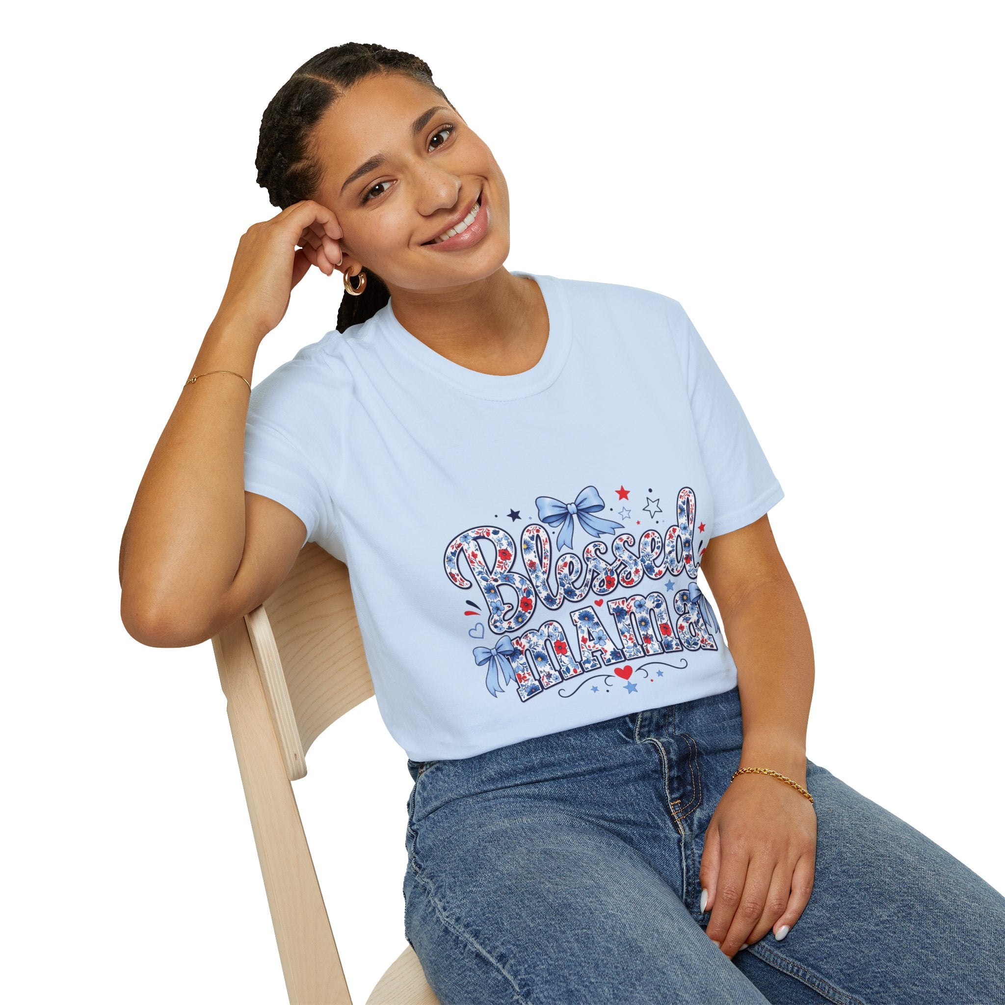 Blessed mama tee shirt