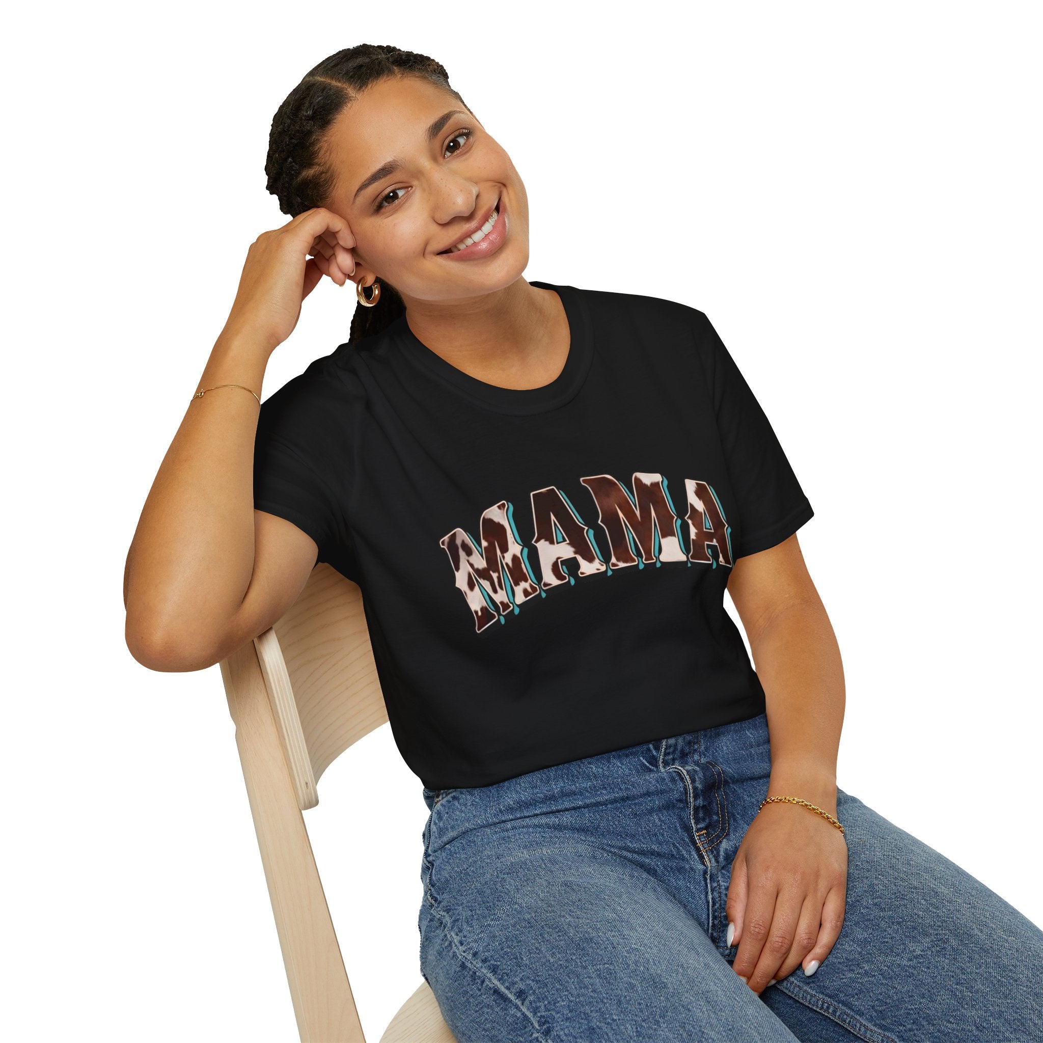 Mama - Cow Print T-shirt