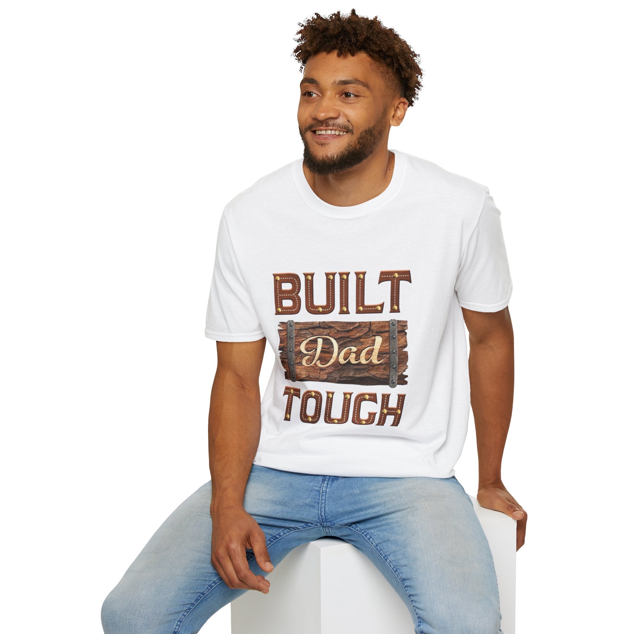 Built dad tough tee shirt