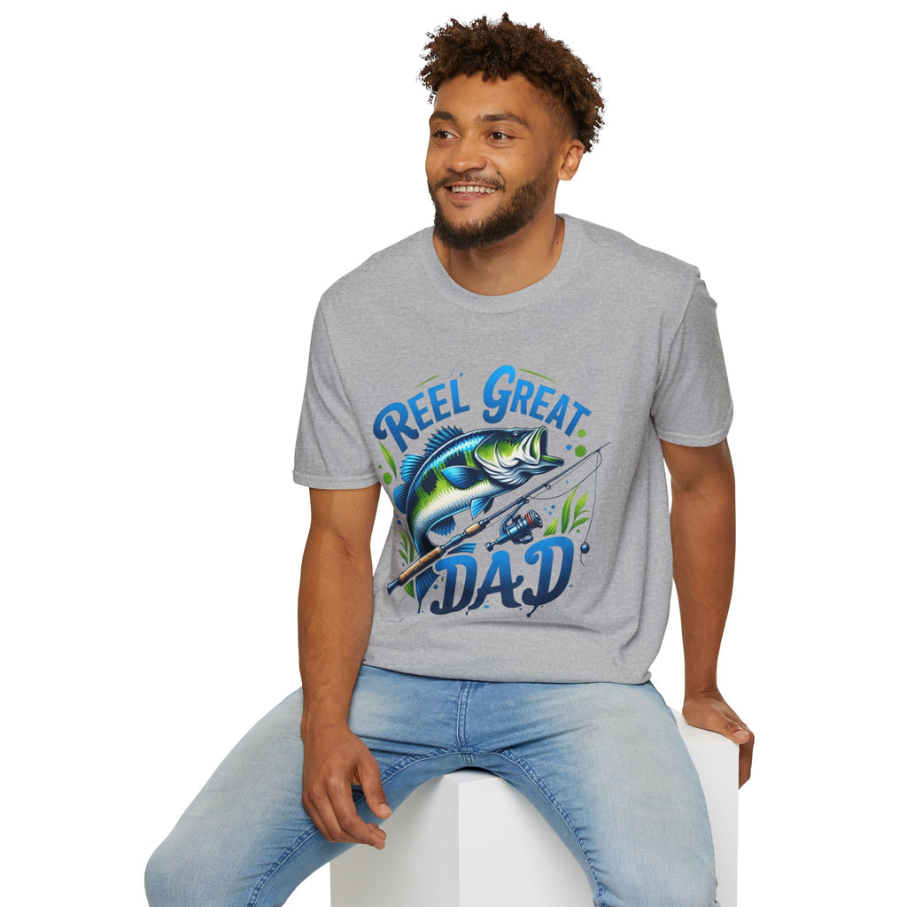 Reel great dad tee shirt