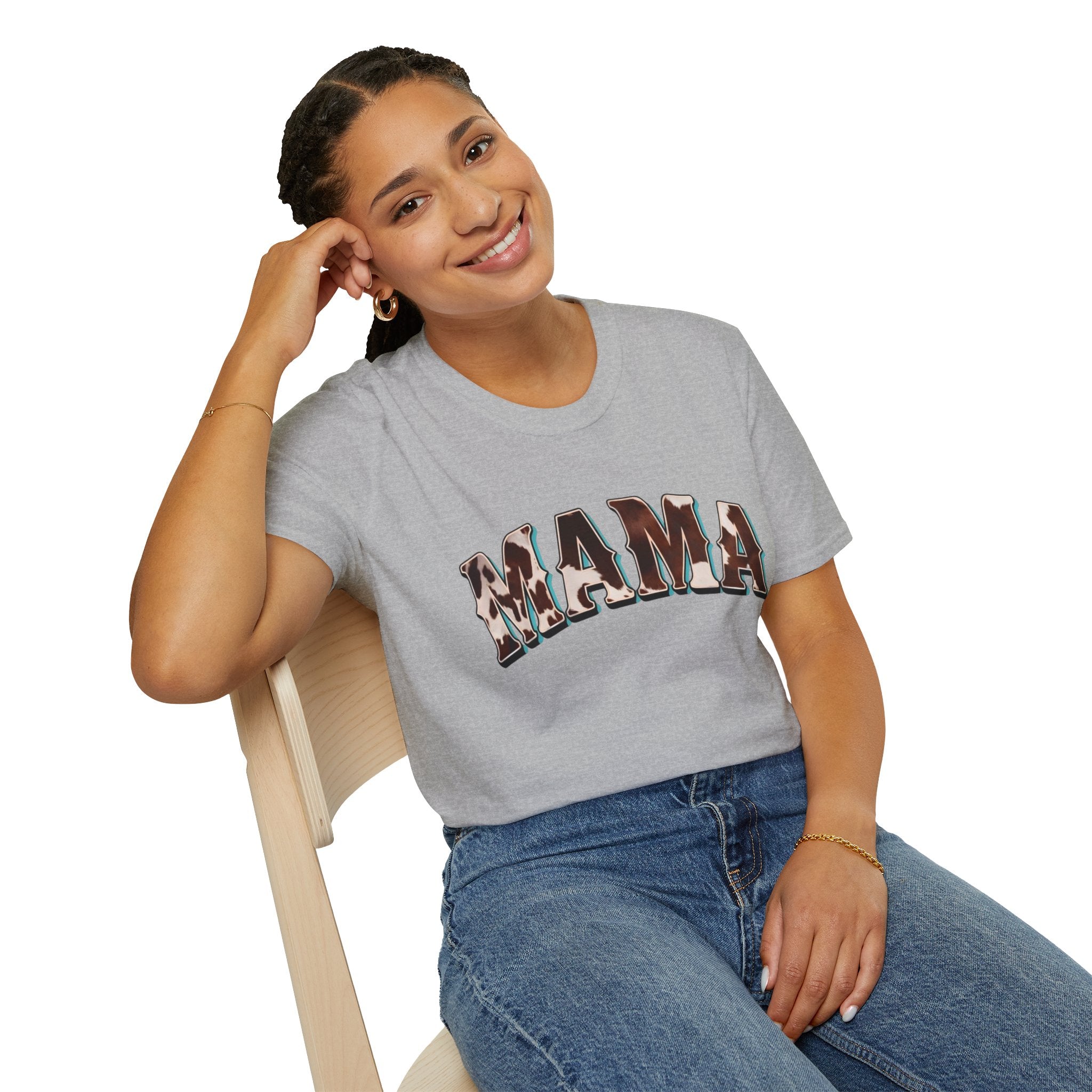 Mama - Cow Print T-shirt