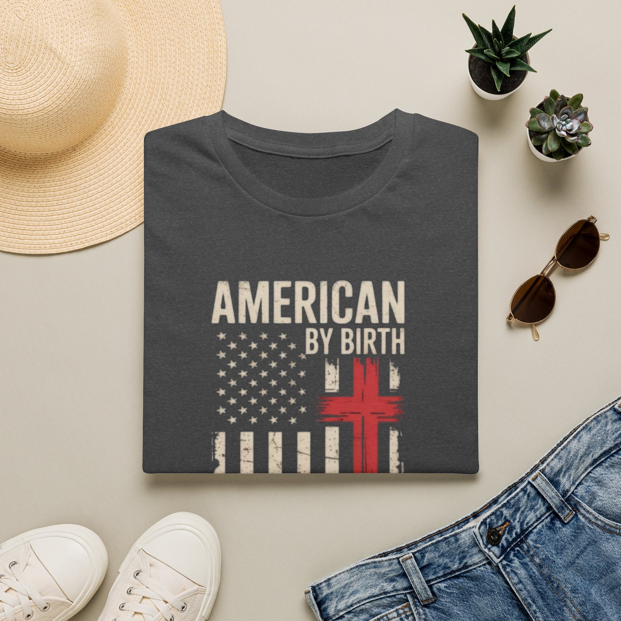 AMERICAN BY BIRTH TEE