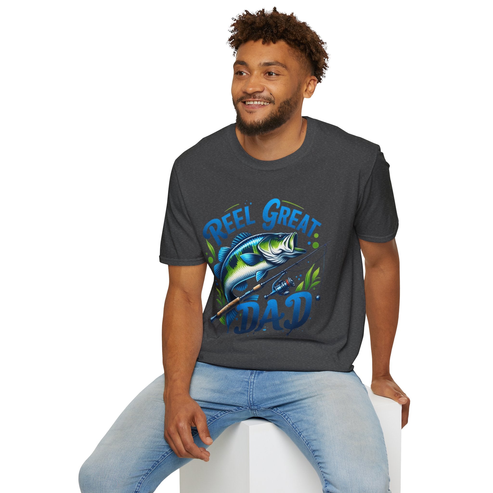 Reel great dad tee shirt