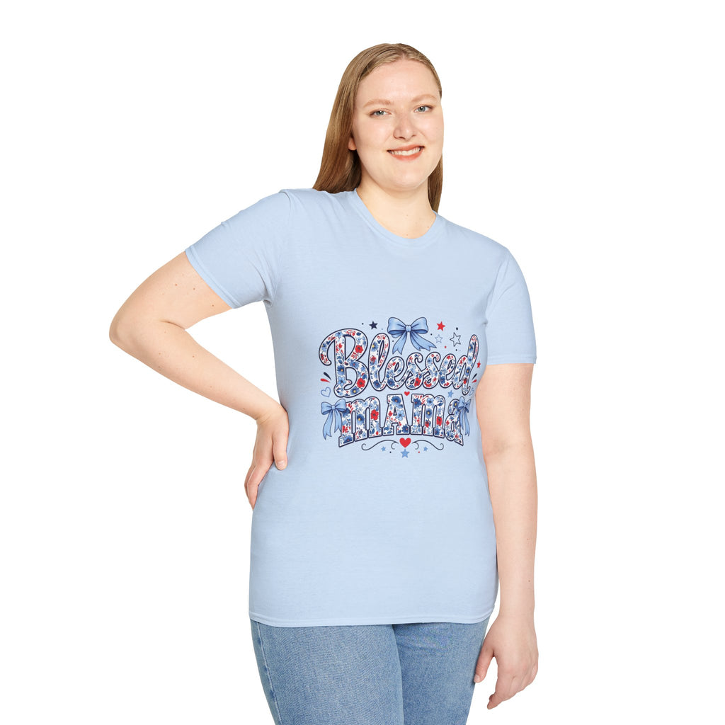 Blessed mama tee shirt