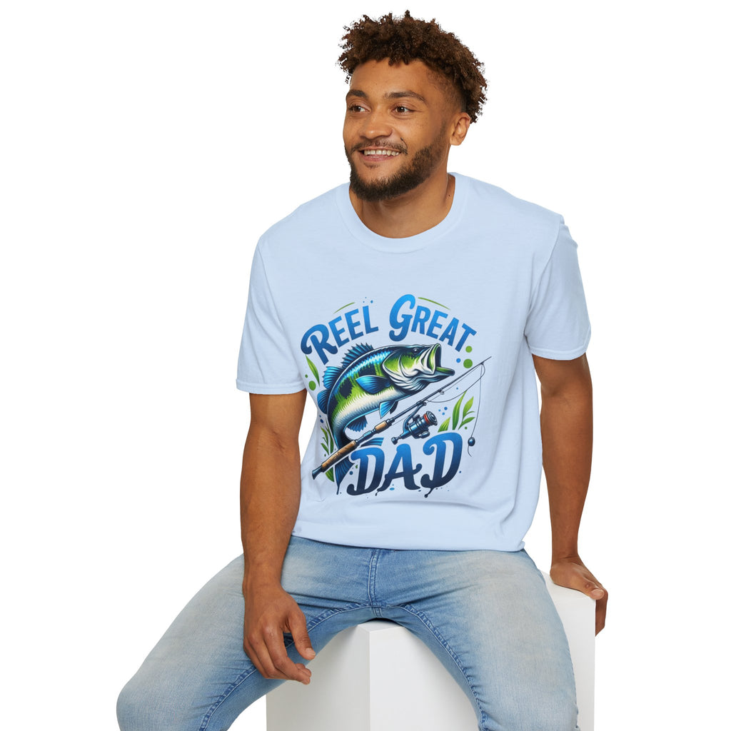 Reel great dad tee shirt