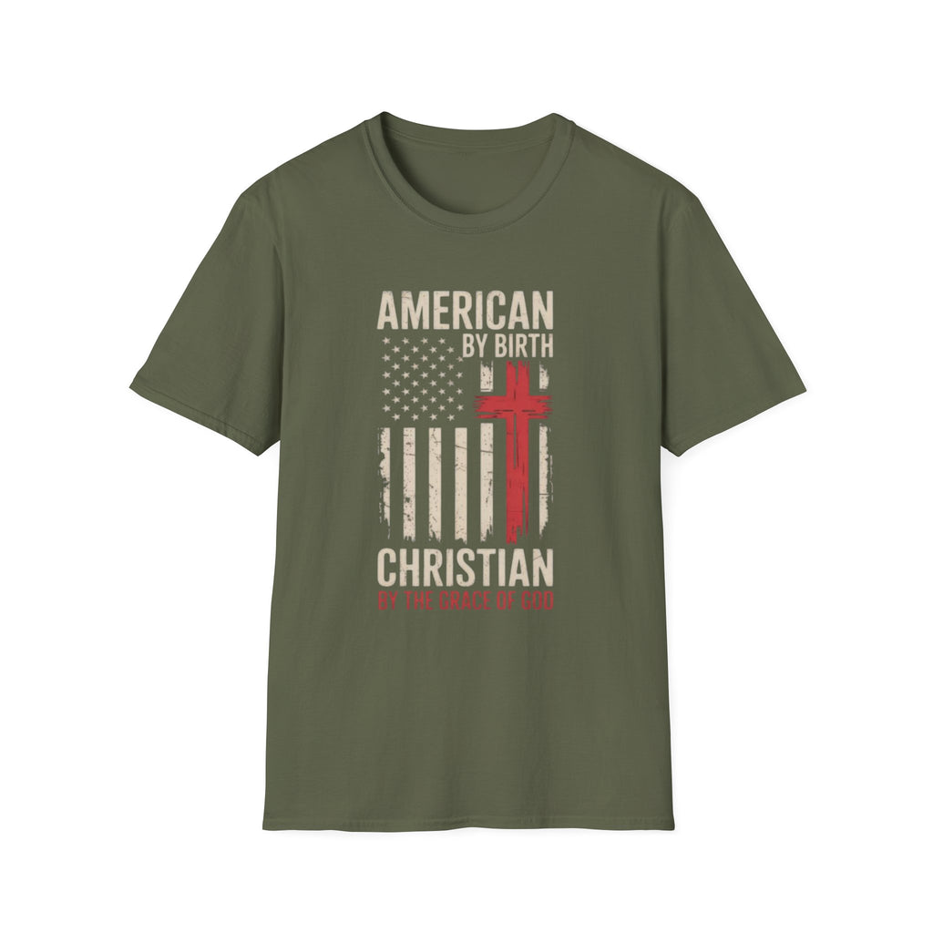 AMERICAN BY BIRTH TEE
