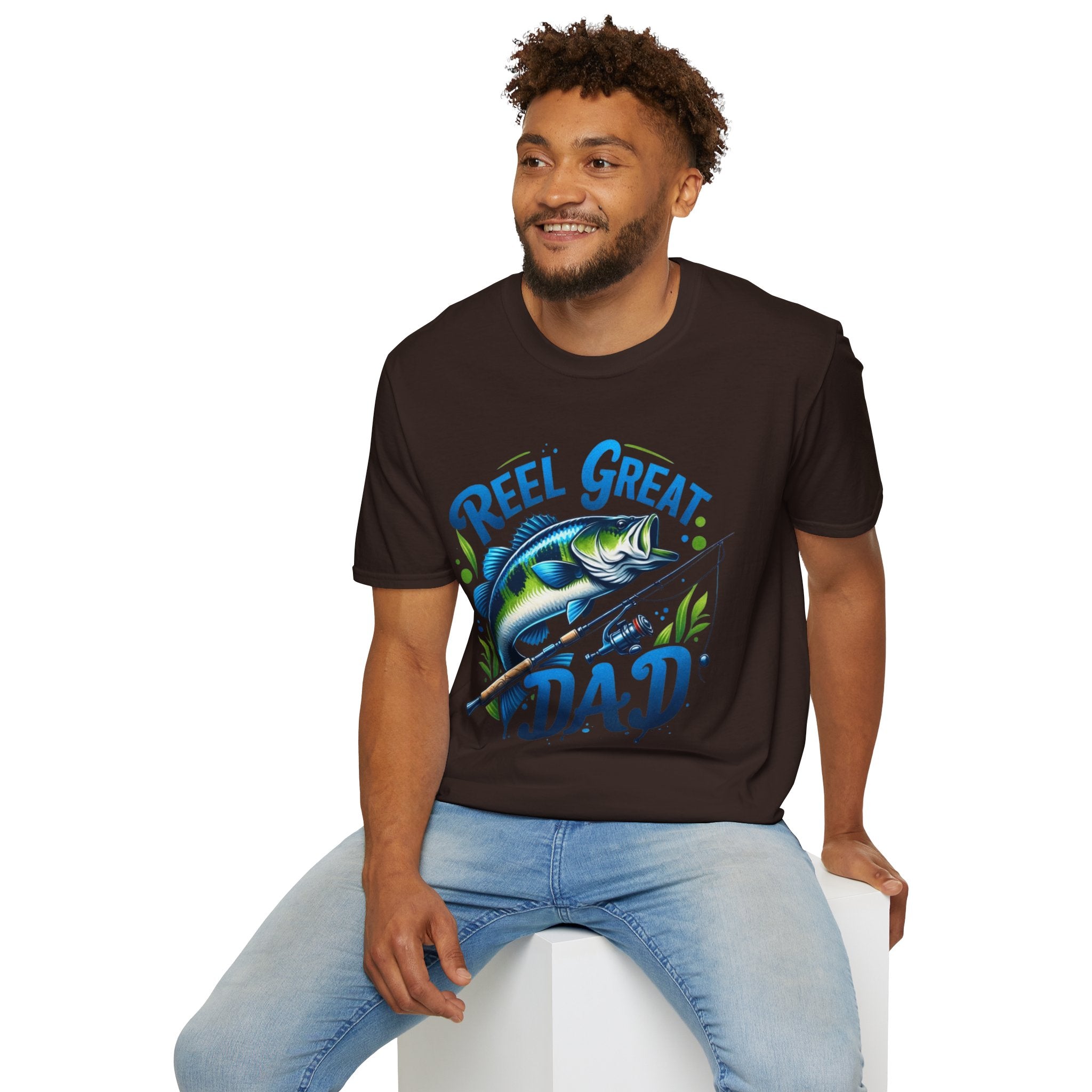 Reel great dad tee shirt