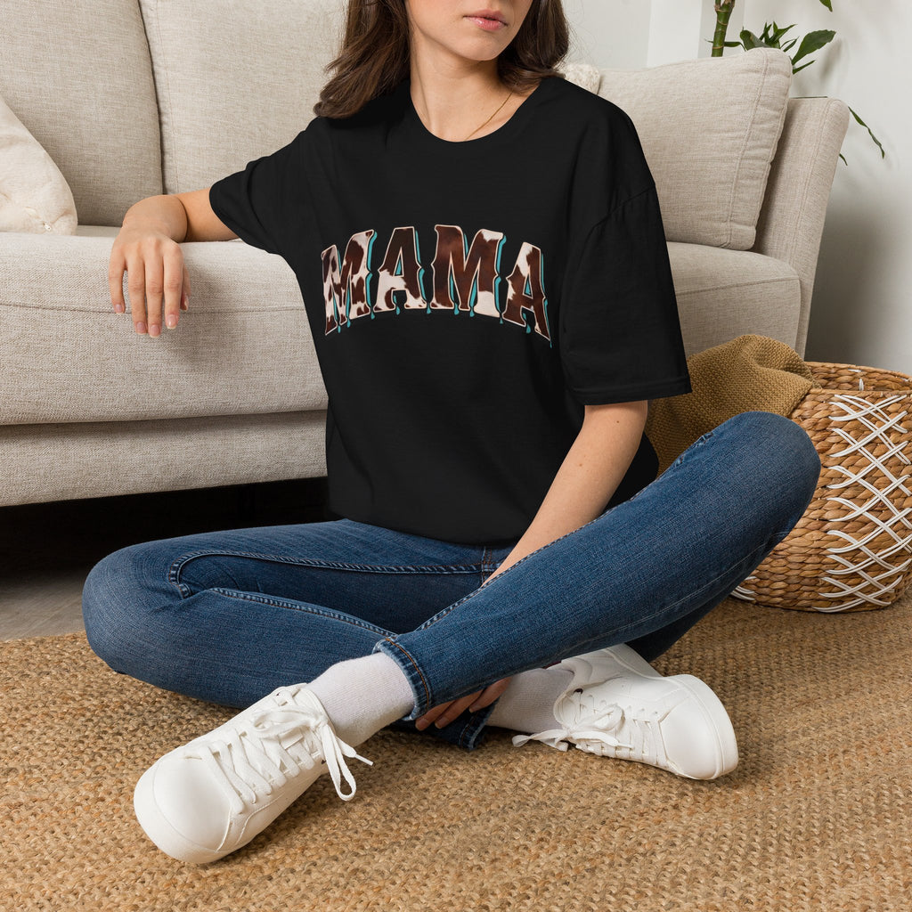 Mama - Cow Print T-shirt