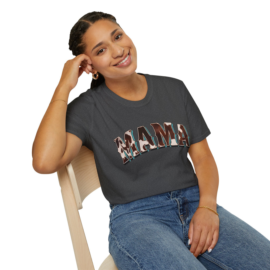 Mama - Cow Print T-shirt
