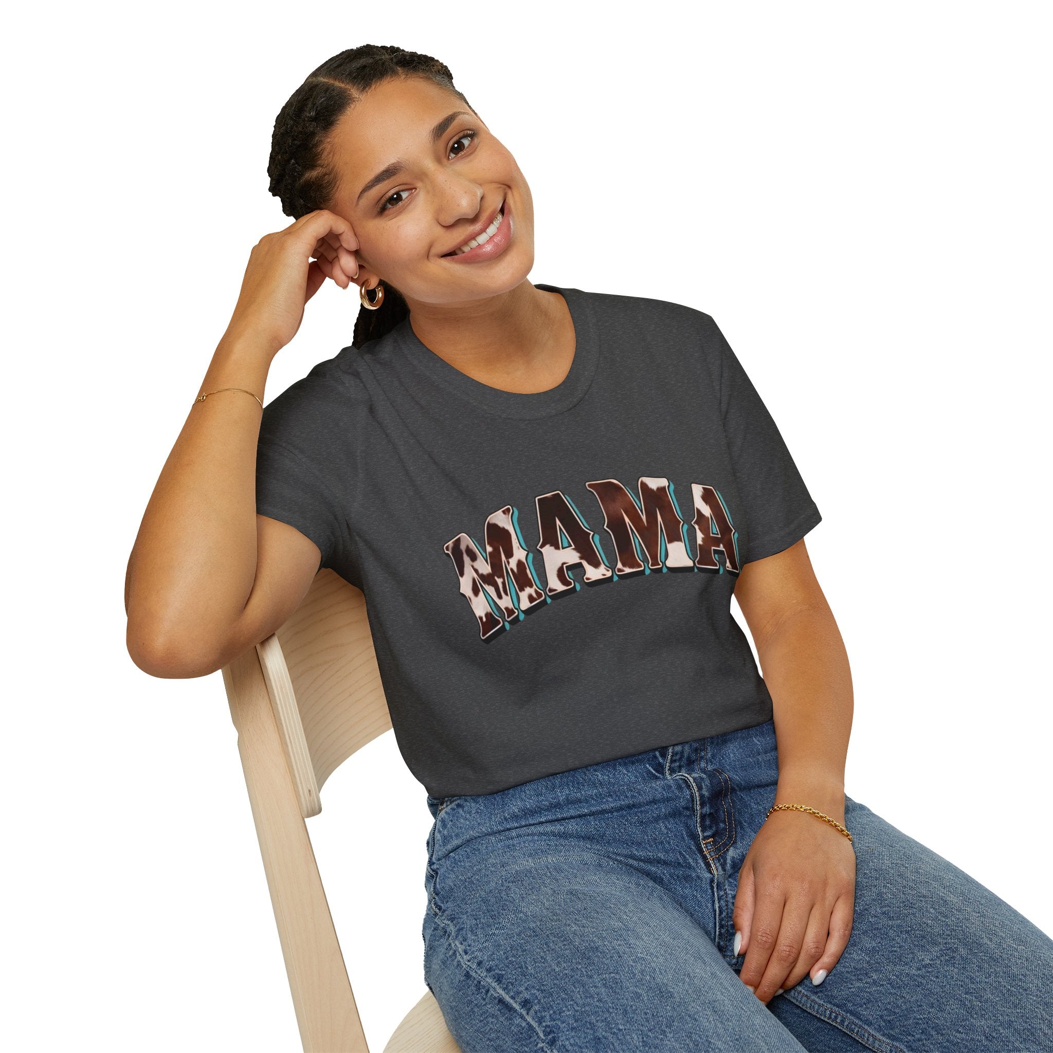 Mama - Cow Print T-shirt