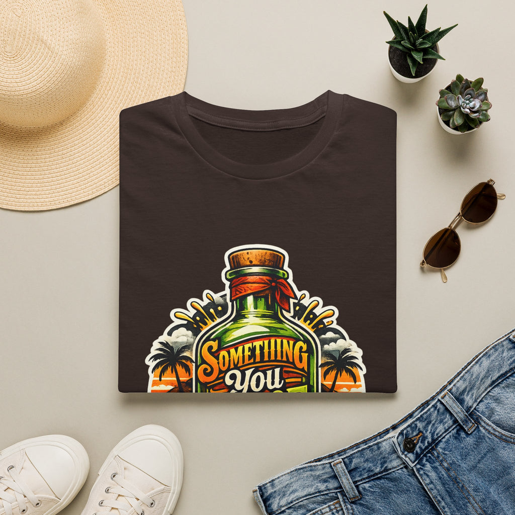 Tequila Bottle 'Something You Proof' T-Shirt — Tropical Cocktail Graphic Tee
