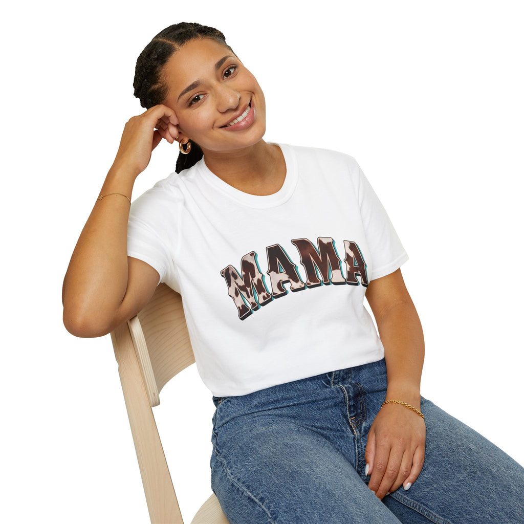 Mama - Cow Print T-shirt