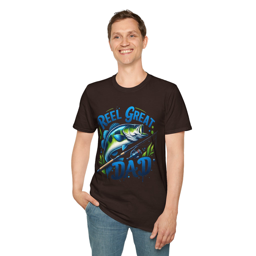 Reel great dad tee shirt