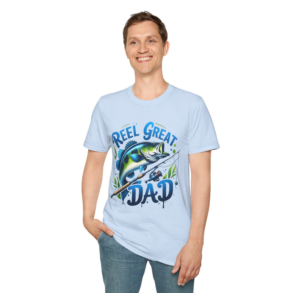 Reel great dad tee shirt