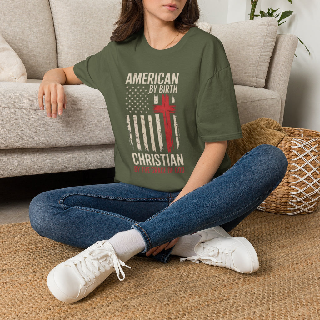 AMERICAN BY BIRTH TEE