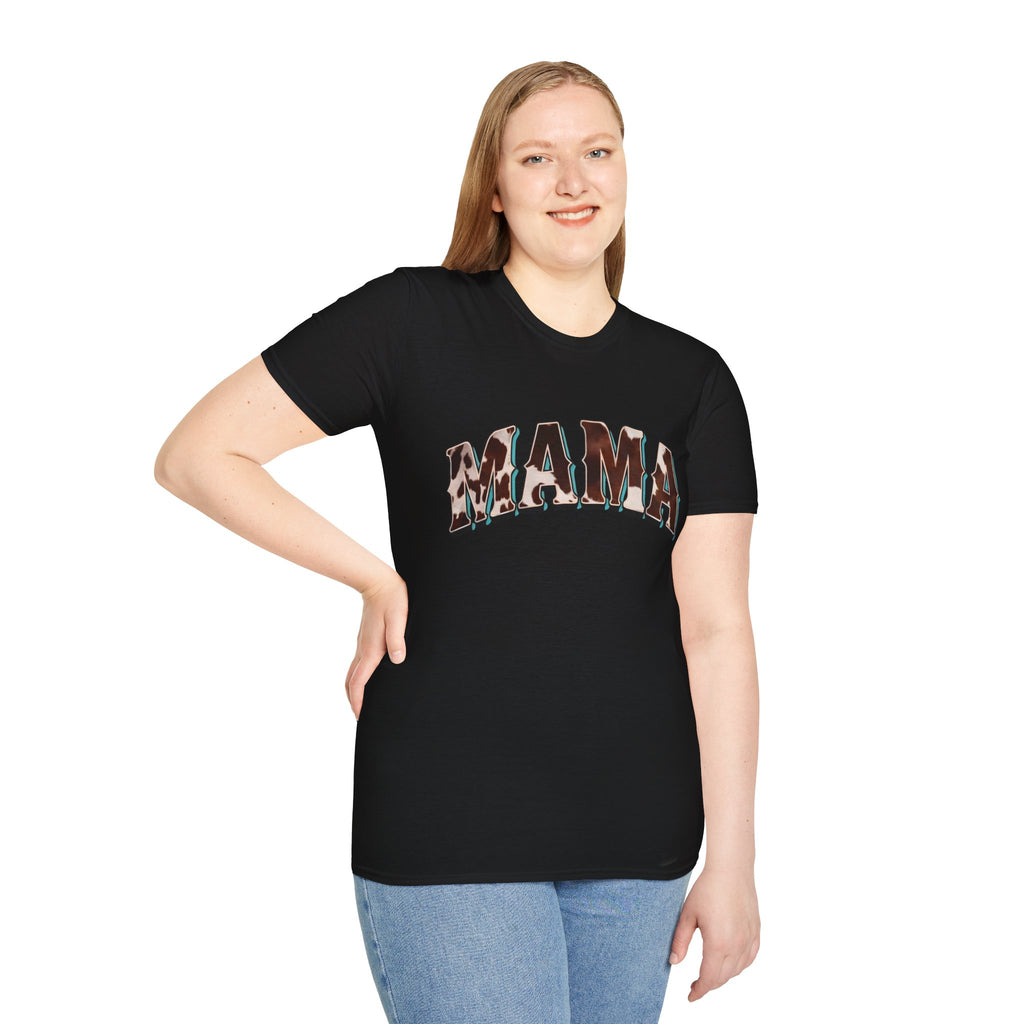 Mama - Cow Print T-shirt