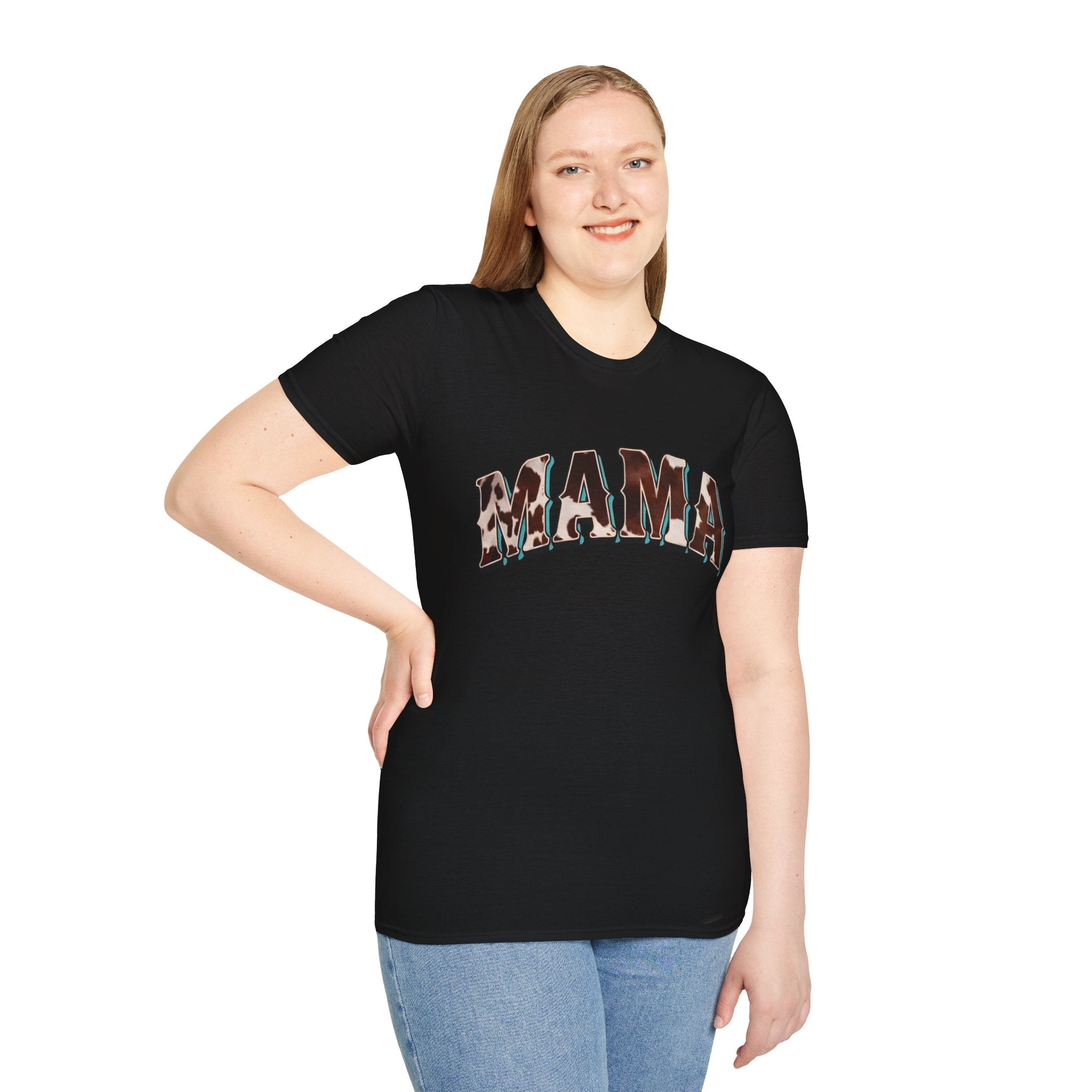 Mama - Cow Print T-shirt